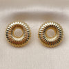 Gold Filled Ring — Stud Earring Polished 02. — alternate product view — SKU 162114 | Oro Laminado anillo — Stud Earring pulido 02. — SKU 162114