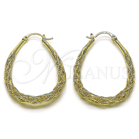 Oro Laminado Medium Hoop, Gold Filled Style Polished, Golden Finish, 02.428.0064.30