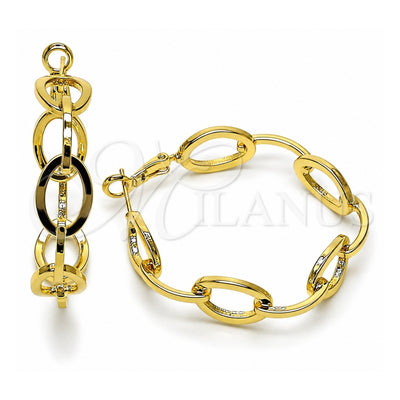 Oro Laminado Medium Hoop, Gold Filled Style Polished, Golden Finish, 02.428.0066.45
