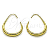 Oro Laminado Medium Hoop, Gold Filled Style Hollow Design, Polished, Golden Finish, 02.428.0068.25