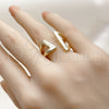 Oro Laminado Elegant Ring, Gold Filled Style Polished, Golden Finish, 01.428.0017