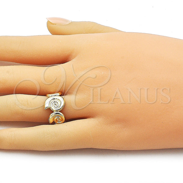 Gold Filled Ring — Elegant Ring Snail Design Polished 01. One size — alternate product view — SKU 162123 | Oro Laminado anillo — Elegant Ring Snail diseño pulido 01. One size — SKU 162123