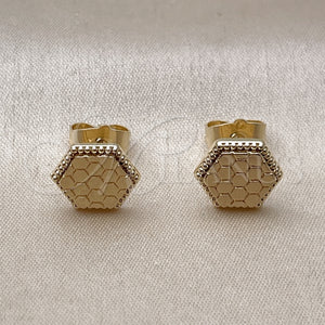 Gold Filled Ring — Stud Earring Diamond Cutting 02. — main product view — SKU 162126 | Oro Laminado anillo — Stud Earring Diamond Cutting 02. — SKU 162126