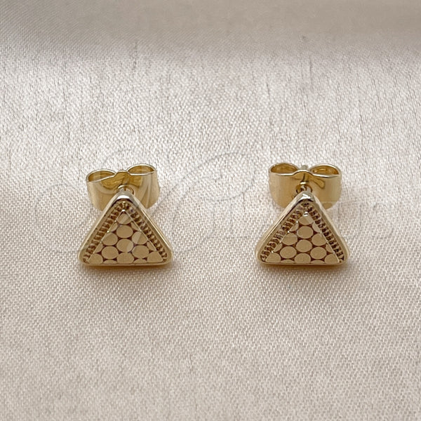 Gold Filled Ring — Stud Earring Diamond Cutting 02. — alternate product view — SKU 162127 | Oro Laminado anillo — Stud Earring Diamond Cutting 02. — SKU 162127
