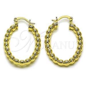 Gold Filled Hoop Earrings — Small Hoop Hollow and Ball Design Polished 02. — main product view — SKU 162141 | Oro Laminado aretes de aro — aro pequeño Hollow and Ball diseño pulido 02. — SKU 162141