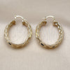 Oro Laminado Medium Hoop, Gold Filled Style Polished, Golden Finish, 02.163.0399.30
