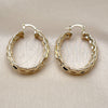 Oro Laminado Medium Hoop, Gold Filled Style Polished, Golden Finish, 02.163.0399.30