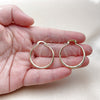 Oro Laminado Medium Hoop, Gold Filled Style Hollow Design, Diamond Cutting Finish, Golden Finish, 02.163.0401.30