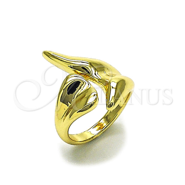 Oro Laminado Elegant Ring, Gold Filled Style Polished, Golden Finish, 01.163.0010 (One size fits all)