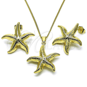 Gold Filled Ring — Earring and Pendant Adult Set Star and Hollow — main product view — SKU 162158 | Oro Laminado anillo — Earring and Pendant Adult Set estrella and Hollow — SKU 162158