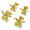 Gold Filled Ring — Stud Earring Star and Hollow Design Polished 02. — alternate product view — SKU 162160 | Oro Laminado anillo — Stud Earring estrella and Hollow diseño pulido 02. — SKU 162160