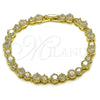 Gold Filled Bracelet — Tennis Bracelet with White Cubic Zirconia Polished 03. — alternate product view — SKU 162188 | Oro Laminado brazalete — Tennis Bracelet with blanco Cubic Zirconia pulido 03. — SKU 162188