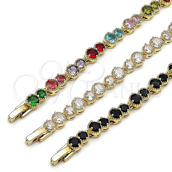Gold Filled Bracelet — Tennis Bracelet with White Cubic Zirconia Polished 03. — alternate product view — SKU 162188 | Oro Laminado brazalete — Tennis Bracelet with blanco Cubic Zirconia pulido 03. — SKU 162188