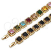 Gold Filled Bracelet — Tennis Bracelet with Black Cubic Zirconia Polished 03. — alternate product view — SKU 162201 | Oro Laminado brazalete — Tennis Bracelet with negro Cubic Zirconia pulido 03. — SKU 162201