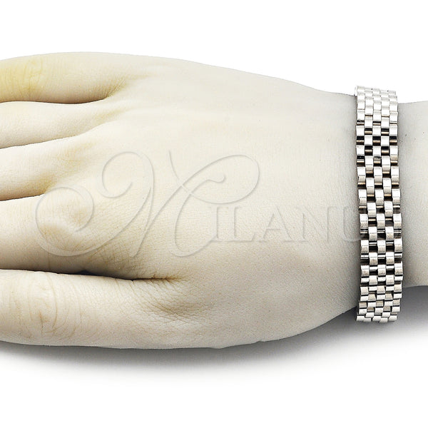 Stainless Steel Bracelet — Solid Bracelet Polished 03. 12 MM Thickness 8 — alternate product view — SKU 162218 | Acero Inoxidable brazalete — sólido Bracelet pulido 03. 12 MM Thickness 8 — SKU 162218