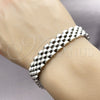 Stainless Steel Solid Bracelet, Polished, Steel Finish, 03.435.0007.08 (12 MM Thickness, 8 Inches Length)