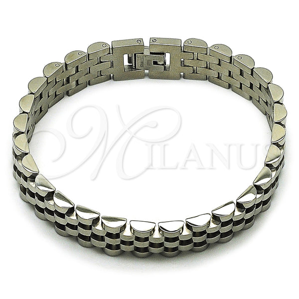 Stainless Steel Bracelet — Solid Bracelet Polished 03. 12 MM Thickness 8 — main product view — SKU 162218 | Acero Inoxidable brazalete — sólido Bracelet pulido 03. 12 MM Thickness 8 — SKU 162218
