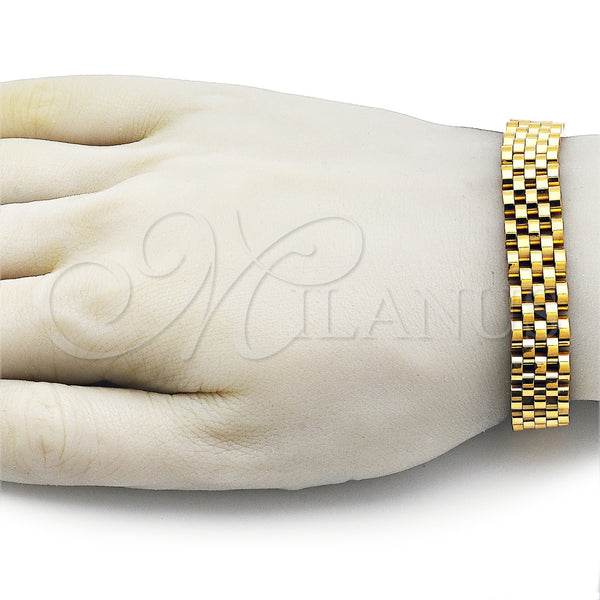 Stainless Steel Bracelet — Solid Bracelet Polished 03. 12 MM Thickness 8 — alternate product view — SKU 162220 | Acero Inoxidable brazalete — sólido Bracelet pulido 03. 12 MM Thickness 8 — SKU 162220
