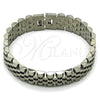 Stainless Steel Solid Bracelet, Polished, Steel Finish, 03.435.0008.08