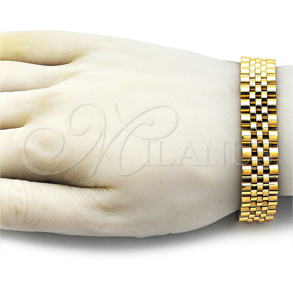 Stainless Steel Bracelet — Solid Bracelet Polished 03. 15 MM Thickness 9 — alternate product view — SKU 162223 | Acero Inoxidable brazalete — sólido Bracelet pulido 03. 15 MM Thickness 9 — SKU 162223