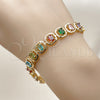 Gold Filled Bracelet — Tennis Bracelet with Multicolor Cubic Zirconia Polished 03. — alternate product view — SKU 162258 | Oro Laminado brazalete — Tennis Bracelet with Multicolor Cubic Zirconia pulido 03. — SKU 162258