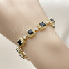 Gold Filled Bracelet — Tennis Bracelet Cluster Design with Black and White — alternate product view — SKU 162268 | Oro Laminado brazalete — Tennis Bracelet Cluster diseño with negro and blanco — SKU 162268