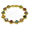 Gold Filled Bracelet — Tennis Bracelet with Multicolor Cubic Zirconia Polished 03. — alternate product view — SKU 162269 | Oro Laminado brazalete — Tennis Bracelet with Multicolor Cubic Zirconia pulido 03. — SKU 162269