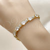 Gold Filled Bracelet — Tennis Bracelet with White Cubic Zirconia Polished 03. — alternate product view — SKU 162298 | Oro Laminado brazalete — Tennis Bracelet with blanco Cubic Zirconia pulido 03. — SKU 162298