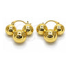 Oro Laminado Small Hoop, Gold Filled Style Ball and Hollow Design, Polished, Golden Finish, 02.213.0846.25