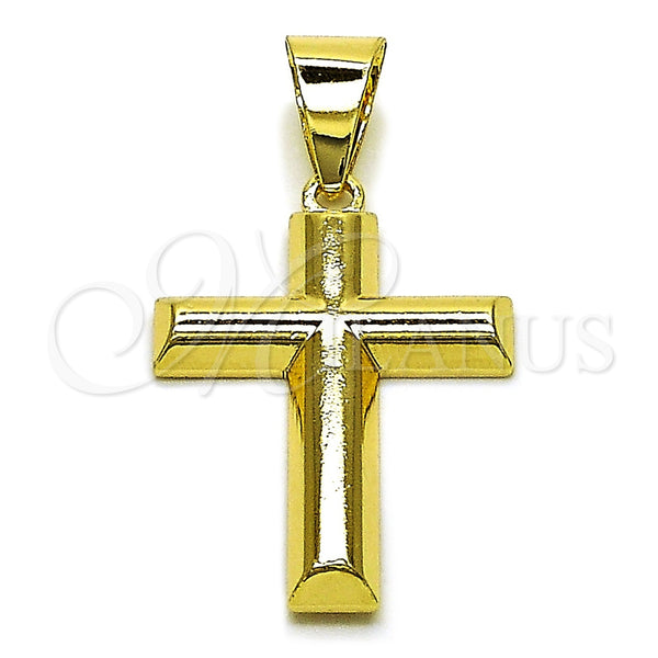 Gold Filled Pendant — Religious Pendant Cross Design Polished 05. — main product view — SKU 162419 | Oro Laminado dije — Religious Pendant cruz diseño pulido 05. — SKU 162419