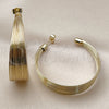 Oro Laminado Large Hoop, Gold Filled Style Polished, Golden Finish, 02.213.0879.50