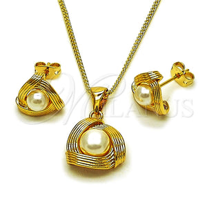 Gold Filled Ring — Earring and Pendant Adult Set Ball and Love — main product view — SKU 162561 | Oro Laminado anillo — Earring and Pendant Adult Set Ball and Love — SKU 162561