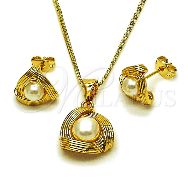 Gold Filled Ring — Earring and Pendant Adult Set Ball and Love — main product view — SKU 162561 | Oro Laminado anillo — Earring and Pendant Adult Set Ball and Love — SKU 162561