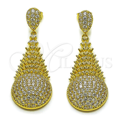 Aretes de Oro Laminado 02.436.0021 por Mayoreo, vista principal del producto