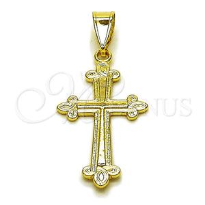 Gold Filled Pendant — Religious Pendant Cross Design Polished 05. — main product view — SKU 162594 | Oro Laminado dije — Religious Pendant cruz diseño pulido 05. — SKU 162594