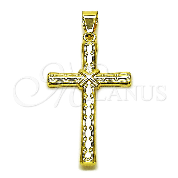 Gold Filled Pendant — Religious Pendant Cross Design Polished 05. — main product view — SKU 162595 | Oro Laminado dije — Religious Pendant cruz diseño pulido 05. — SKU 162595