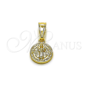 Gold Filled Pendant — Religious Pendant San Benito Design Polished 05. — main product view — SKU 162623 | Oro Laminado dije — Religious Pendant San Benito diseño pulido 05. — SKU 162623