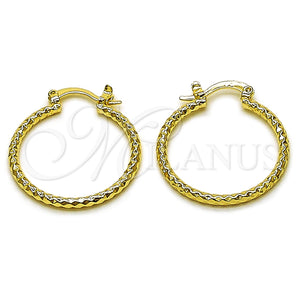 Gold Filled Hoop Earrings — Small Hoop Diamond Cutting 02. — main product view — SKU 162633 | Oro Laminado aretes de aro — aro pequeño Diamond Cutting 02. — SKU 162633