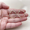 Oro Laminado Small Hoop, Gold Filled Style Diamond Cutting Finish, Golden Finish, 02.170.0523.1.25