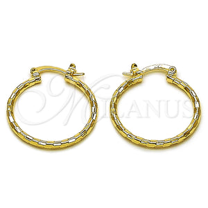 Gold Filled Hoop Earrings — Small Hoop Diamond Cutting 02. — main product view — SKU 162643 | Oro Laminado aretes de aro — aro pequeño Diamond Cutting 02. — SKU 162643