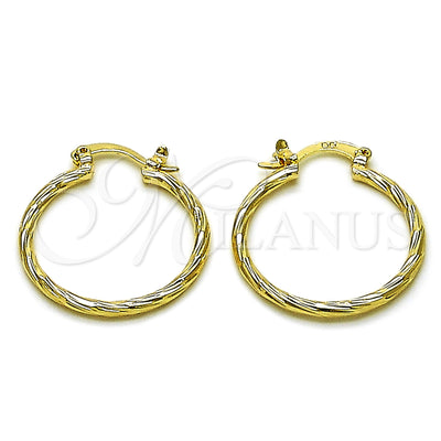 Gold Filled Hoop Earrings — Small Hoop Brushed 5. for wholesale, main product view