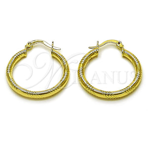 Gold Filled Hoop Earrings — Small Hoop Hollow Design Diamond Cutting 02. — main product view — SKU 162685 | Oro Laminado aretes de aro — aro pequeño Hollow diseño Diamond Cutting 02. — SKU 162685