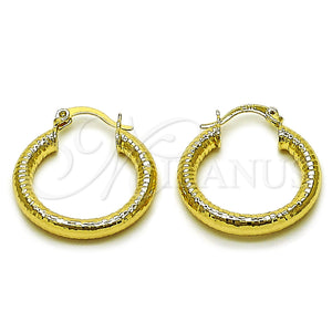 Gold Filled Hoop Earrings — Small Hoop Hollow Design Diamond Cutting 02. — main product view — SKU 162696 | Oro Laminado aretes de aro — aro pequeño Hollow diseño Diamond Cutting 02. — SKU 162696
