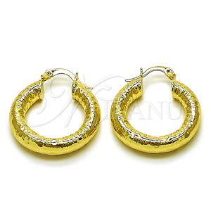 Gold Filled Hoop Earrings — Small Hoop Hollow Design Diamond Cutting 02. — main product view — SKU 162702 | Oro Laminado aretes de aro — aro pequeño Hollow diseño Diamond Cutting 02. — SKU 162702