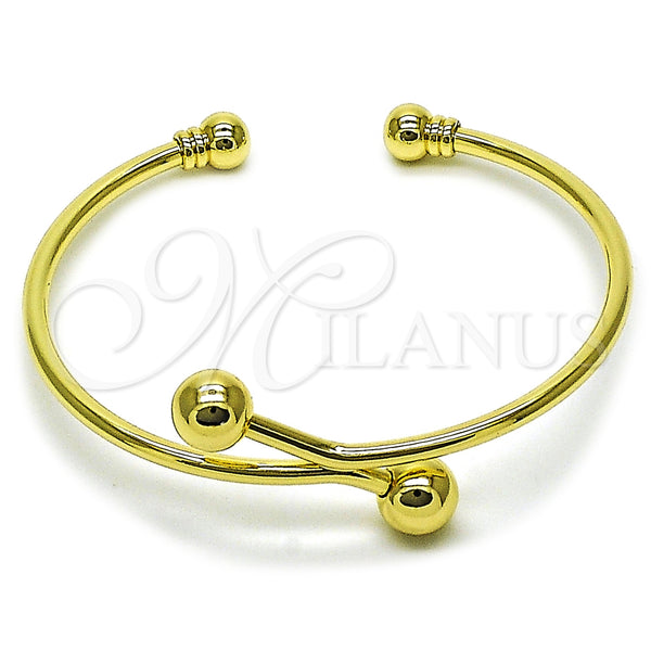 Gold Filled Jewelry — Individual Bangle Ball Design Polished 07. Thickness One — main product view — SKU 162708 | Oro Laminado joyería — Individual Bangle Ball diseño pulido 07. Thickness One — SKU 162708