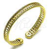 Oro Laminado Individual Bangle, Gold Filled Style Twist Design, Polished, Golden Finish, 07.213.0023 (08 MM Thickness, One size fits all)