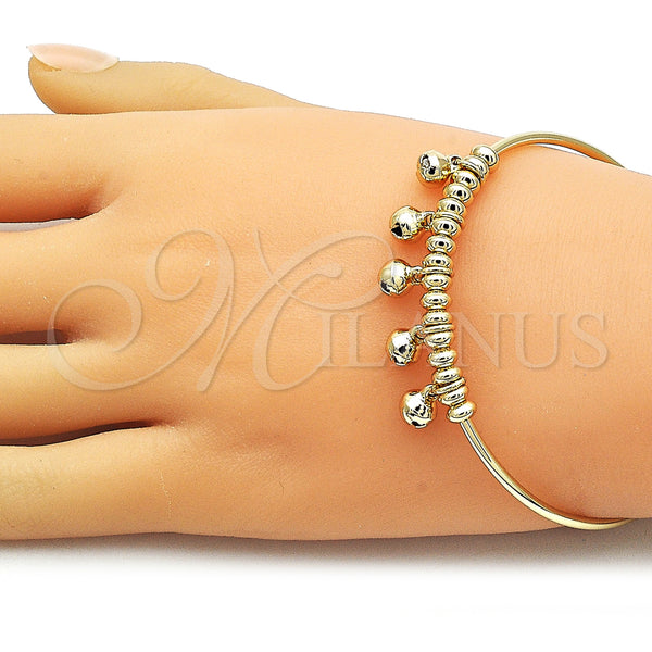 Gold Filled Jewelry — Individual Bangle Polished 07. 02 MM Thickness Size — alternate product view — SKU 162710 | Oro Laminado joyería — Individual Bangle pulido 07. 02 MM Thickness Size — SKU 162710
