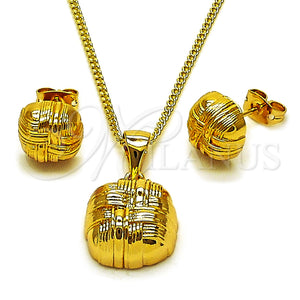 Gold Filled Ring — Earring and Pendant Adult Set Love Knot Design — main product view — SKU 162725 | Oro Laminado anillo — Earring and Pendant Adult Set Love Knot diseño — SKU 162725