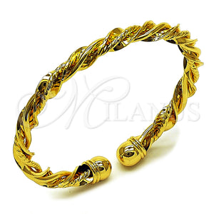 Gold Filled Jewelry — Individual Bangle Twist Design Polished 07. 06 MM — main product view — SKU 162742 | Oro Laminado joyería — Individual Bangle Twist diseño pulido 07. 06 MM — SKU 162742