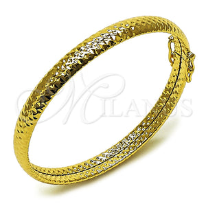 Gold Filled Jewelry — Individual Bangle Hollow Design Diamond Cutting 07. Thickness — main product view — SKU 162747 | Oro Laminado joyería — Individual Bangle Hollow diseño Diamond Cutting 07. Thickness — SKU 162747